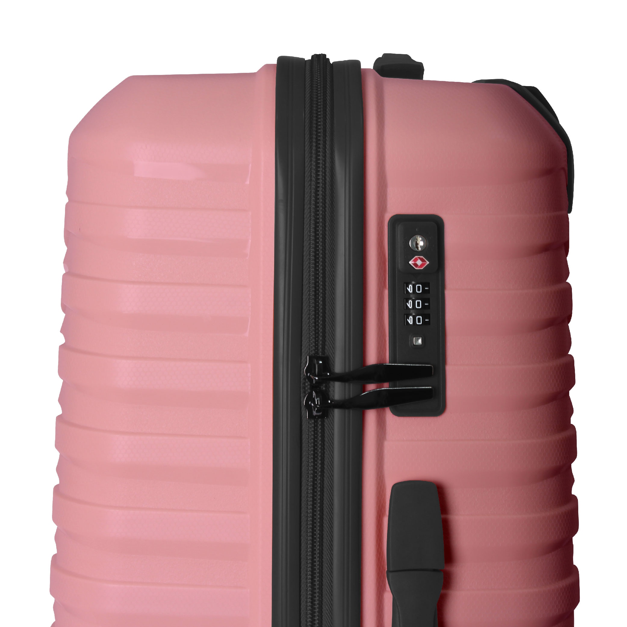 3-Piece Luggage Sets (20", 24", 28"), Suitcase With Wheels, Hardside Suitcase With Four Spinner Wheels And Scratch-Resistant Surface, Pink
_voghion.com